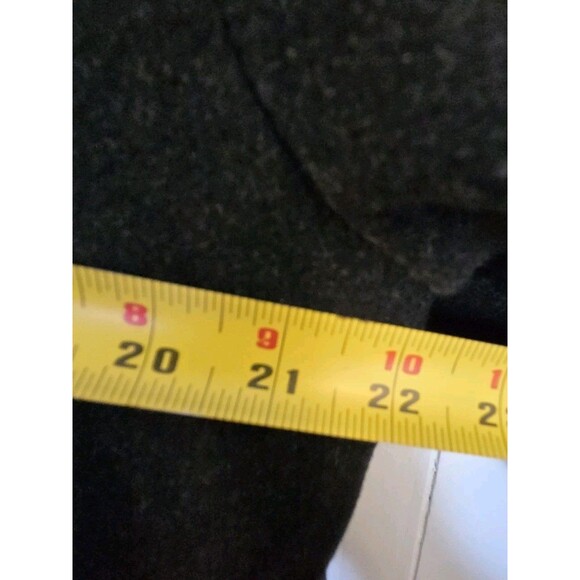 Liz Claiborne Coat Womens 14 Black Long Winter 100% Wool Old Money Quiet Luxury - Picture 7 of 9